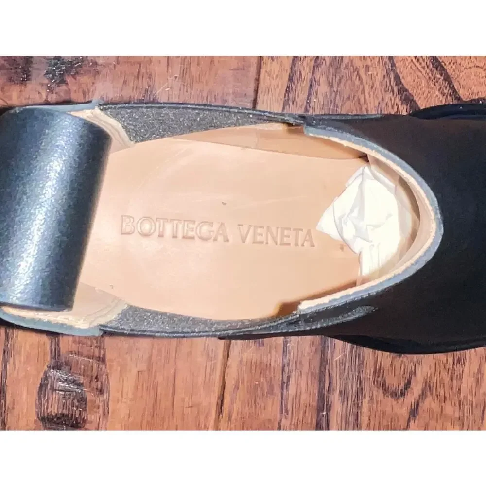 $1,800 NIB Bottega Veneta Black Leather Block Heel Chelsea Boots Size 39(6)